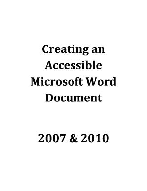 Fillable Online mn Word Accessibility Instructions. Beginner ...