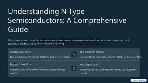 ppt.pptx n type semiconductor formationi | PPTX