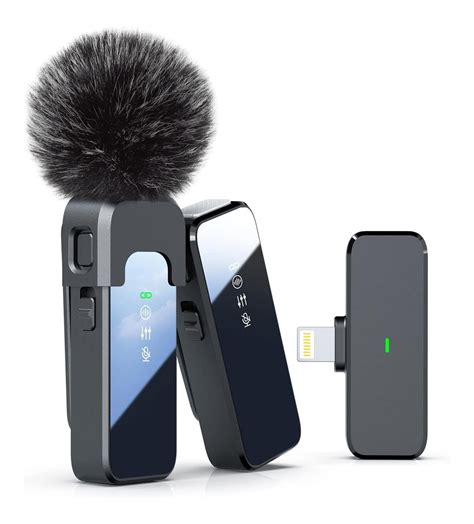 Dual Wireless Lavalier Microphones for iPhone 14 / 13 / 12 / 11 / Pro ...