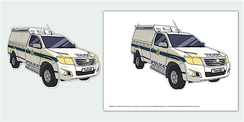 Police Car Display Cut-Outs