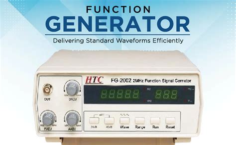 HTC Fg-2002 Digital 0.2 Hz ~ 2 Mhz Function Generator with 5 Digit Led ...