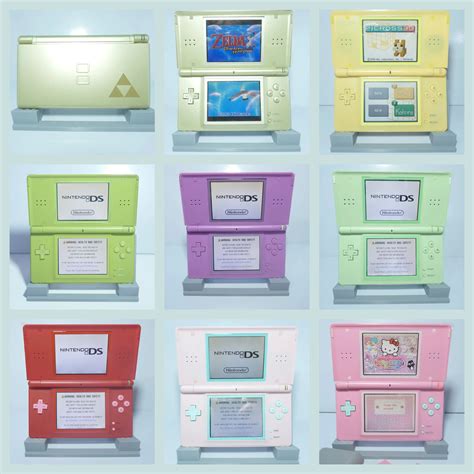 Nintendo DS Lite Videogame Console Various Colors Reshelled With Stylus ...