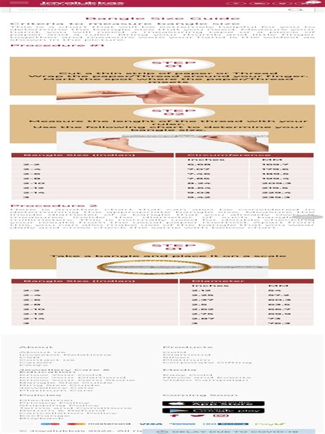 Image result for Bangle Size Guide