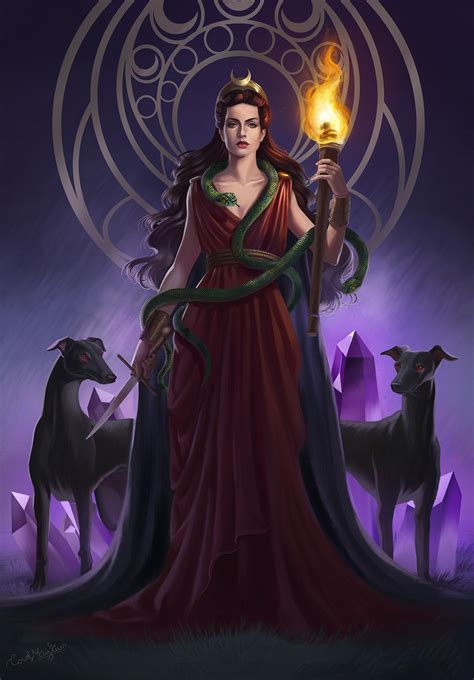 Trivia (Hecate) - the Goddess of crossroads and magic; the goddess of ...