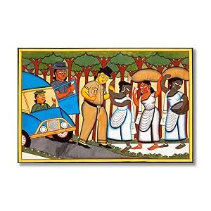 Tamatina Modern Art Abstract Art Unframed q54 : Amazon.in: Home & Kitchen