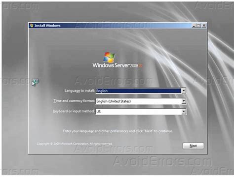 Image result for Windows Server 2008 Installation