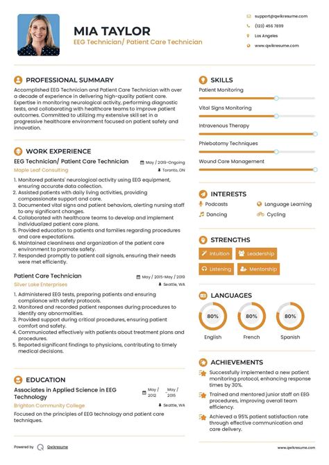 10+ Patient Care Technician Resume Samples & Templates for 2025