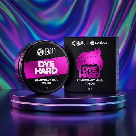Beardo Dye Hard Temporary Hair Color Metallic Pink- Hair Color For Men ...