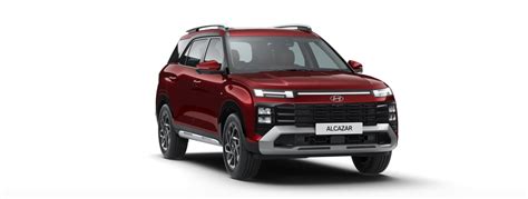 Hyundai Alcazar Platinum Diesel MT 7 Seater (Fiery Red) Online Price in ...
