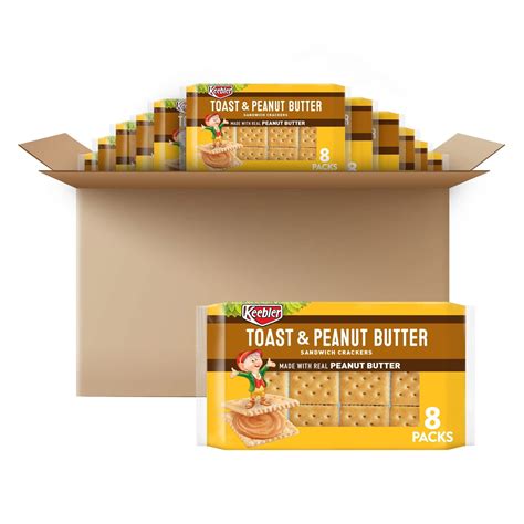 Keebler Toast & Peanut Butter Sandwich Crackers, (Pack of 2) - Walmart.com