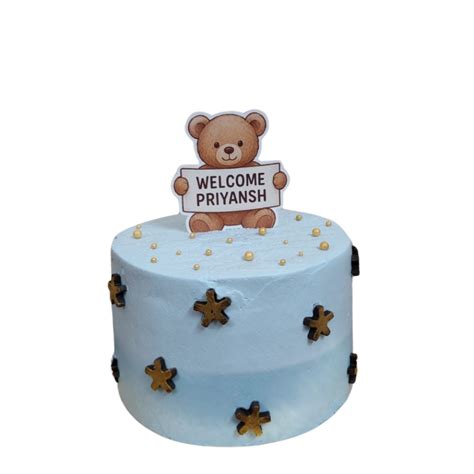Buy Welcome Baby Teddy Cake Online in Bikaner - Cake Delight
