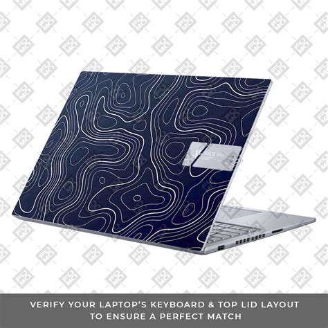 Fluid Lines Design Asus VivoBook 16X K3605 Laptop Skin
