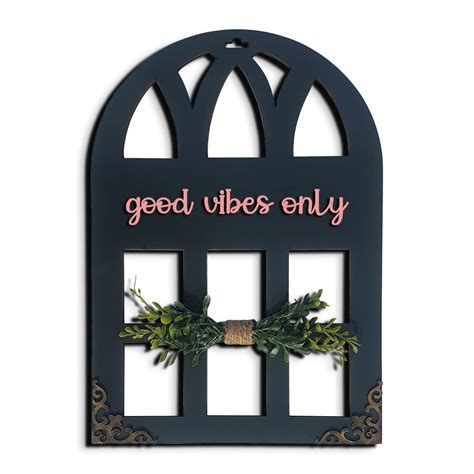 Chalk My Theme 3D Laser Cut Letters Good Vibes Only Wall Décor in ...