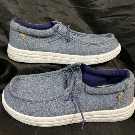 Lamo Slip On Fuzzy Slipper Mens Shoes Size 8 Blue And… - Gem