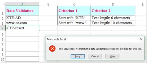 Excel Multiple Data Validation 的图像结果