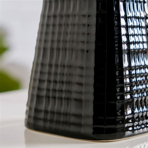 Geometric Ceramic Pump Dispenser Black 7 Inch Online - Premium ...