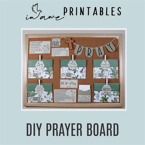 DIY Prayer Board Printable | Wildflower Design | Instant Download ...