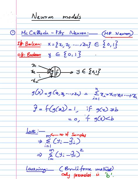Neuron models module 1: Understanding perceptrons and loss functions ...