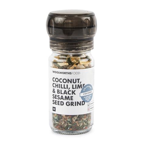 Coconut, Chilli, Lime & Black Sesame Seed Grind 40 g | Woolworths.co.za