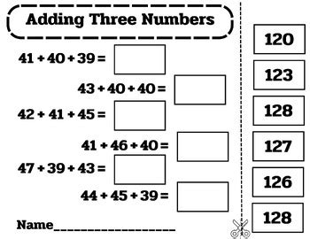 Image result for Adding Three Numbers Practice