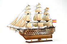 Buy Spanish ship Santisima Trinidad Handcrafted Warship Model 45 Large ...