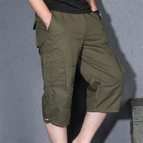Ozmmyan Men's 3/4 Capri Pants Below Knee Hiking Cargo Long India | Ubuy