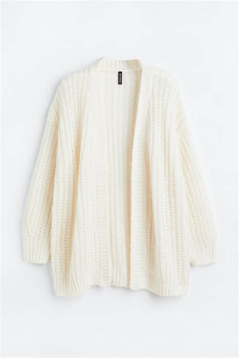 Oversized cardigan - Cream - Ladies | H&M