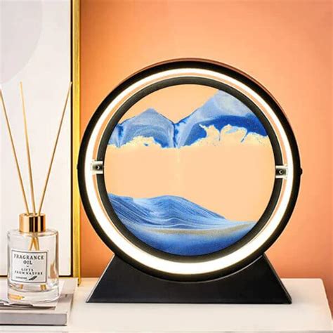 Buy Bigsmall Rotating Sandscape Lamp, LED Night Light, Creative Gift ...