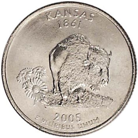 2005-D Kansas Quarter Brilliant Uncirculated | International Coins ...