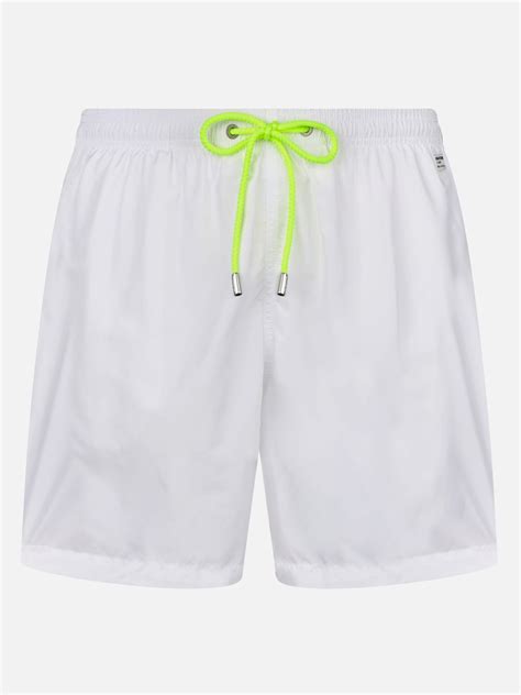 MC2 Saint Barth Man Lightweight Fabric White Swim Shorts Lighting ...