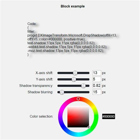 Image result for Text-Shadow CSS Generator