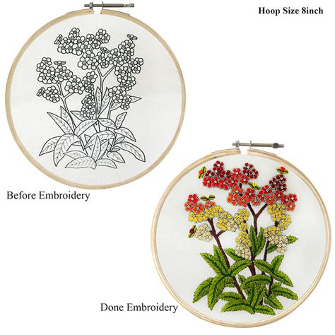Buy Flower Bunch Design Embroidery Kit Online for Practice ...