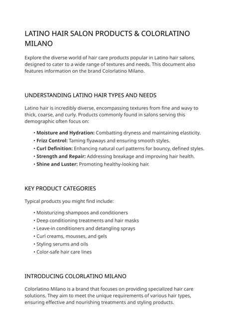 PPT - Latino Hair Salon Products Guide PowerPoint Presentation, free ...