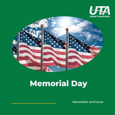 United TranzActions on LinkedIn: #memorialday