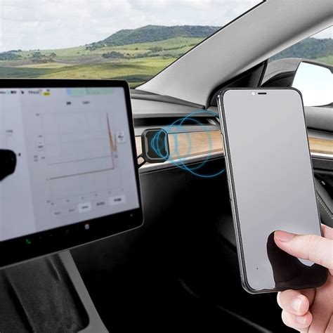 Buy Tesla Phone Holder Fit Model Y Model 3 Magnet Screen Cell Phone ...