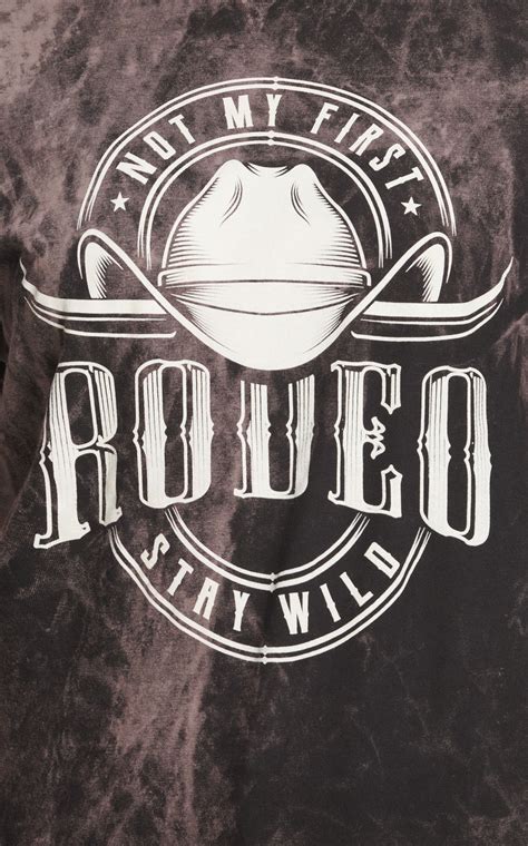 Jazzy Belle Women's Purple & Black Tie-Dyed Not My First Rodeo T-Shirt