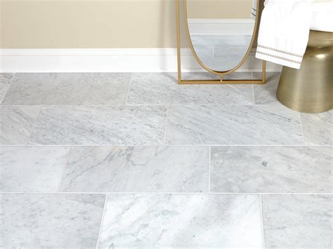 White Carrara Marble Floor Tile – Flooring Ideas
