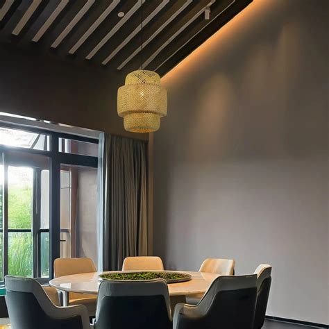 Tiered Lantern Bamboo Hanging Light | Premium Handcrafted Design ...