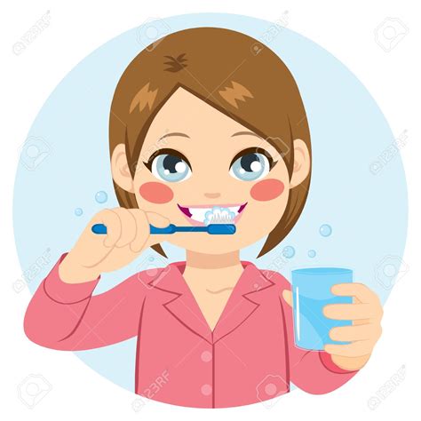 girl brushing teeth clipart 10 free Cliparts | Download images on ...