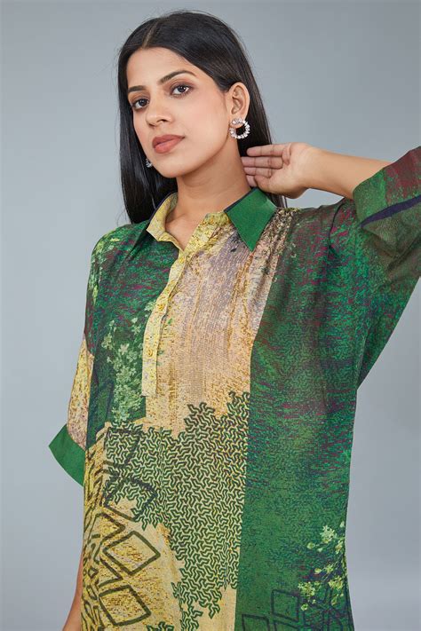 Multi-Coloured Cotton Silk Co-ord Set | Shop Now – Kahani Lush