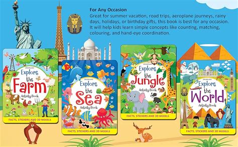 Buy Explore the World Activity Book with Stickers and 3D Models Book ...