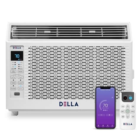 DELLA 6000 BTU 115V/60Hz Energy Saving Window Air Conditioner, Whisper ...