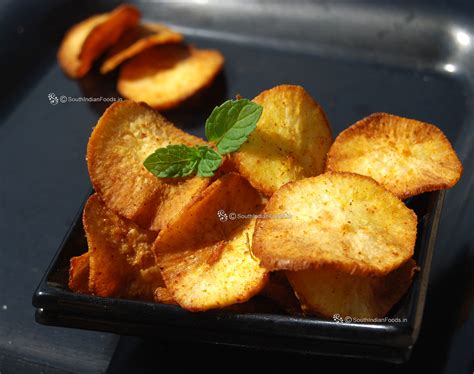 Maravalli kilangu chips | Tapioca chips-How to make-Step by step photos