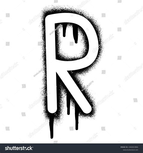 Graffiti Block Letter R