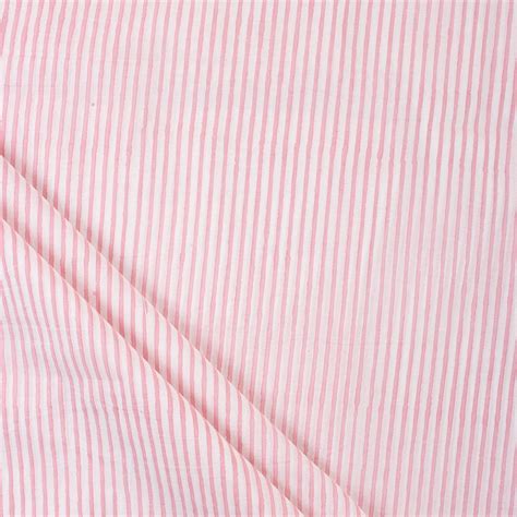 Buy Pink Striped Printed Cotton Fabric Online at Best Prices – Dmaasa