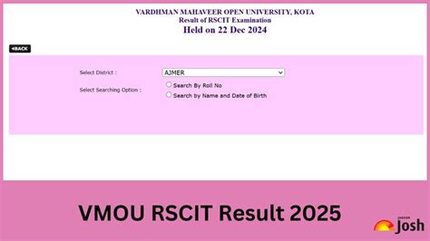 VMOU RSCIT 22 December 2024 Result OUT at rkcl.vmou.ac.in; Direct Link ...