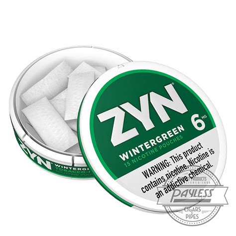 Zyn Wintergreen 6mg Nicotine Pouch (5 Cans/75 Pouches)