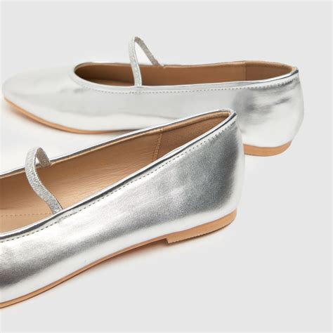 Womens silver flats online
