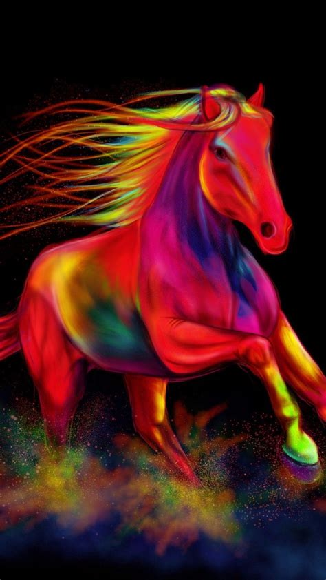 Neon Horses Wallpapers - Wallpaper Cave