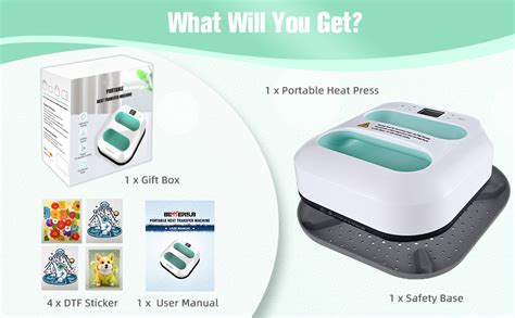 Mefine Heat Press Plotter 22.8 cm x 22.8 cm / 9 x 9 Inch Heating ...